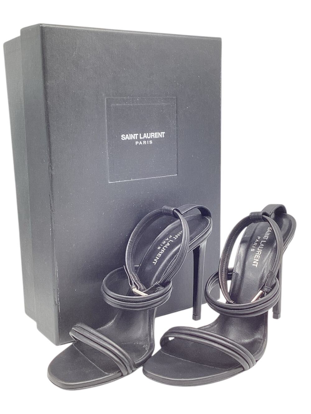 YSL Pumps Women’s Size 8 Mat Nappa Leather Strappy in Black